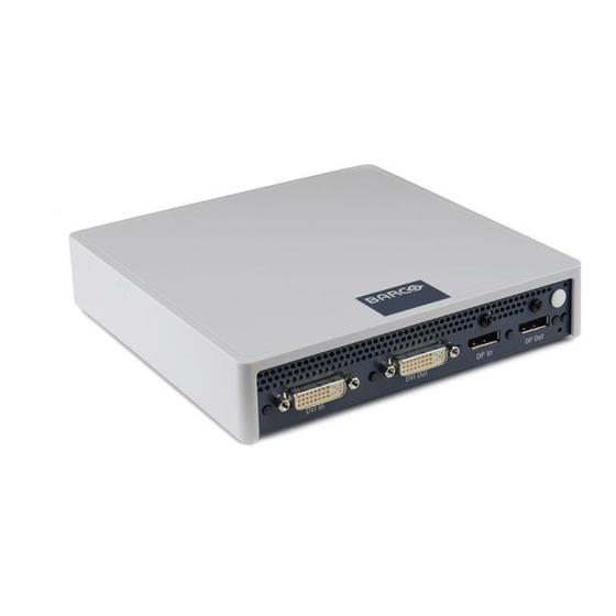 Barco NGS-D220 Quick Start Manual