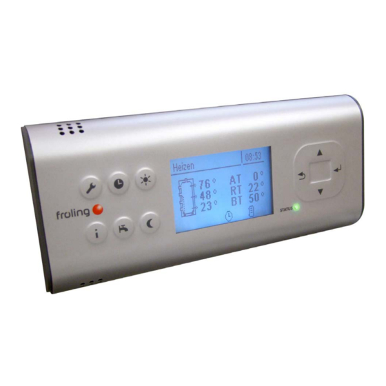 Fröling RBG 3200 Control Panel Manuals