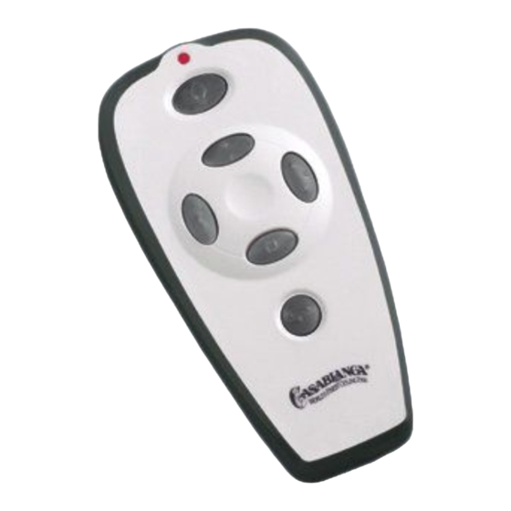 Casablanca Versa Touch 2 Quick Start Manual