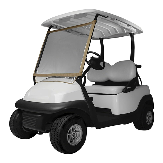 Classic Accessories Fairway Golf Car Wind-Block Kit Instructions