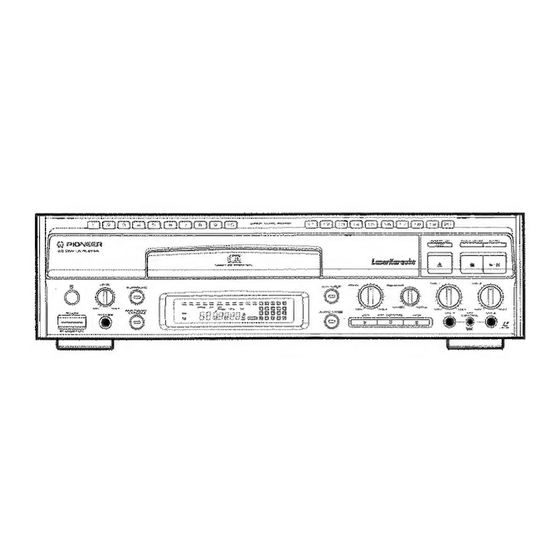 Pioneer CLD-1720K Operating Instructions Manual