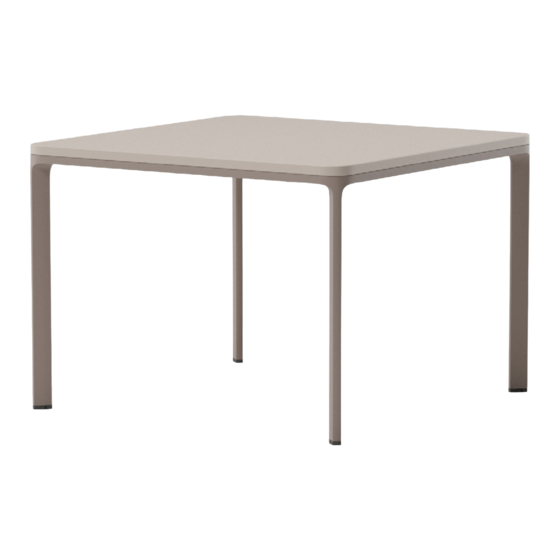 Kettal Park Life Low Dining table 94 x 94 Assembly Instructions