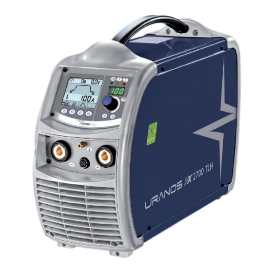 voestalpine bohler URANOS NX 2700 TLH User Manual
