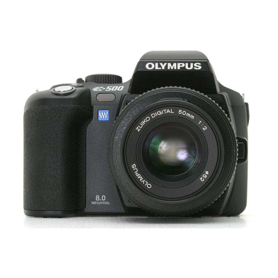 Olympus E-500 - EVOLT Digital Camera Manuel Avancé