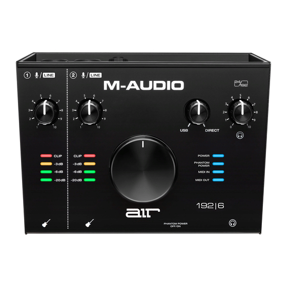 M-Audio Audiophile 192 Quick Start Manual