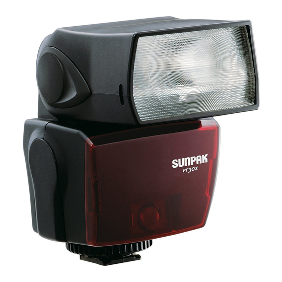 Sunpak PF30X Owner's Manual