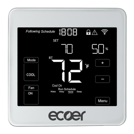 Ecoer EST01 Install And User Manual