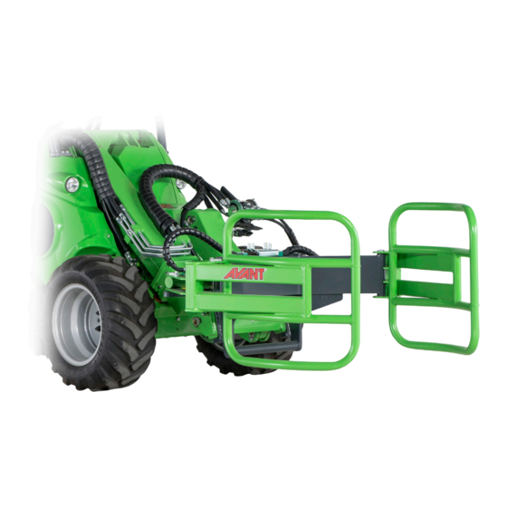 AVANT A21166 Operator's Manual For Attachment