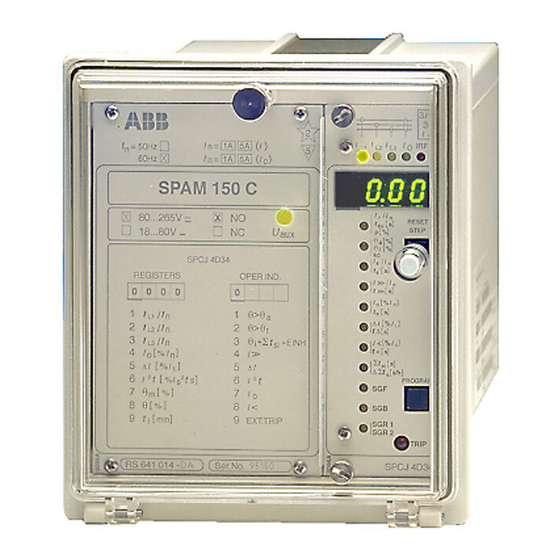 ABB SPAM 150 C User Manual And Technical Description