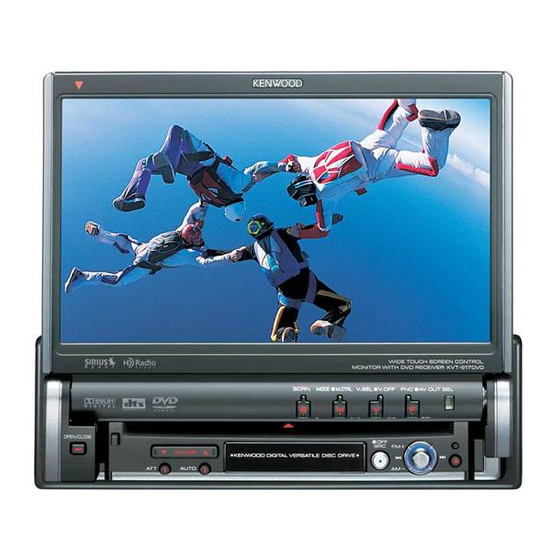 Kenwood KVT-617DVD Installation Manual