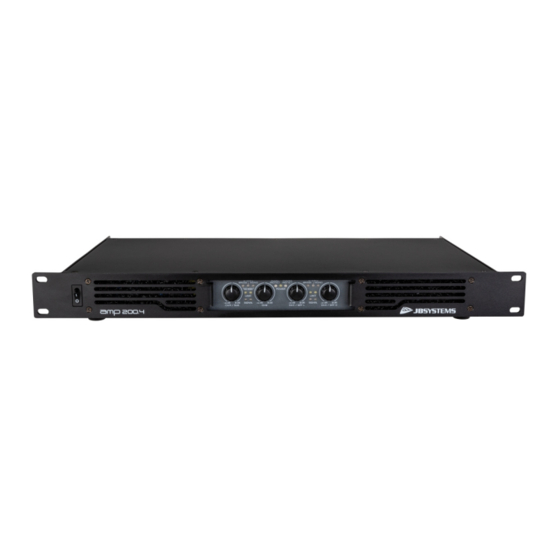 JB Systems amp 200.4 Operation Manual
