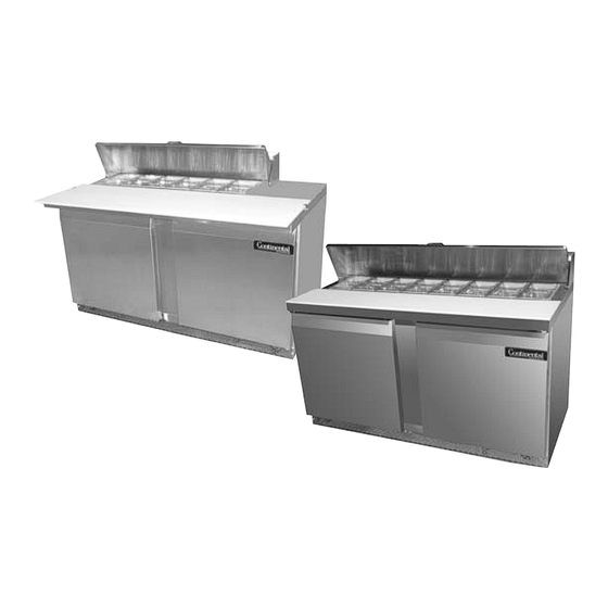 Continental Refrigerator SW60-12-FB Specification Sheet