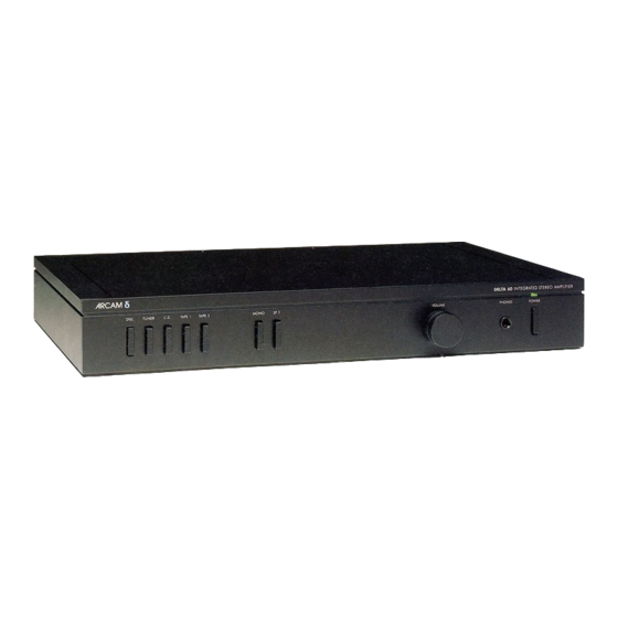 Arcam Delta 60 Handbook