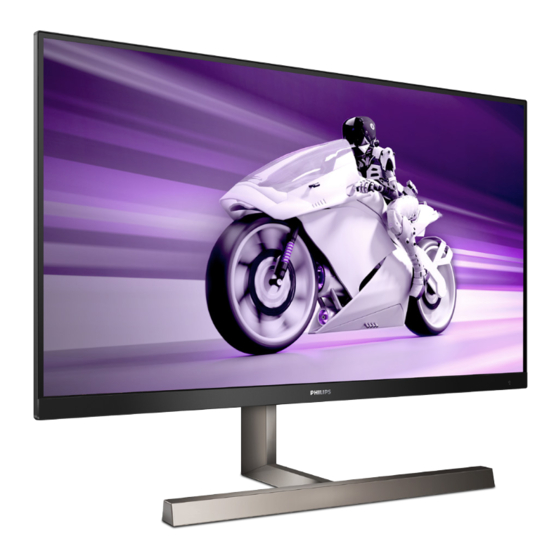 User Manuals: Philips EVNIA 329M1RV Gaming Monitor HDR