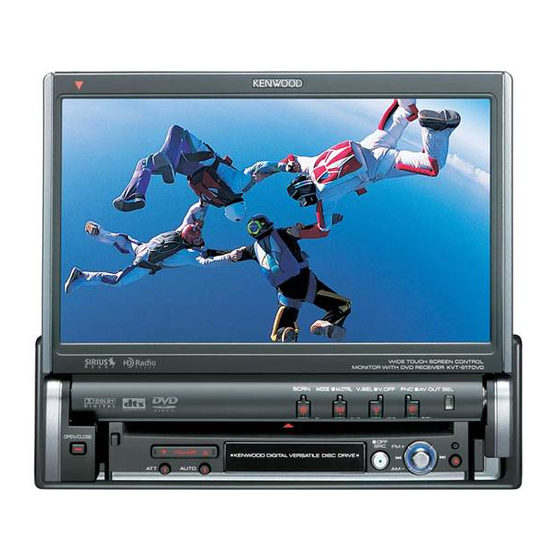 Kenwood KVT-617DVD Instruction Manual