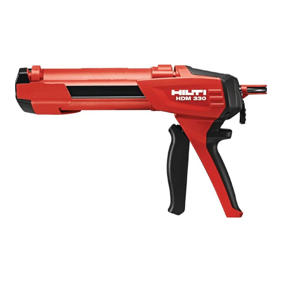 Hilti HDM 330 Operating Instructions Manual