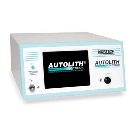 Nortech AUTOLITH URO-TOUCH Quick Reference And Information Manual