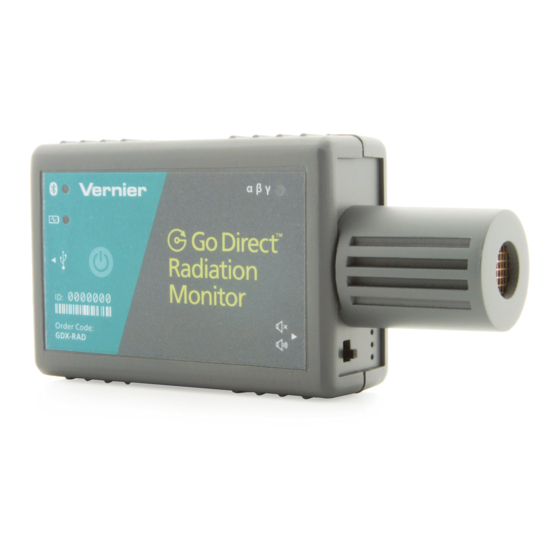 Vernier Go Direct GDX-RAD Manual