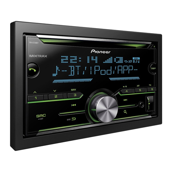 Pioneer FH-X730BT Owner's Manual