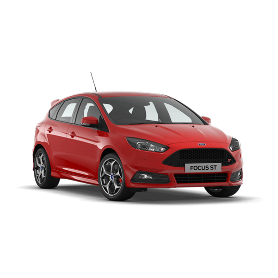 Ford Focus ST 2017 Owner's Manual Supplement