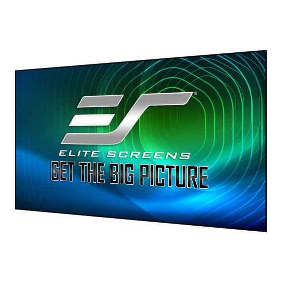 Elite Screens Aeon CineWhite A8K Series User Manual