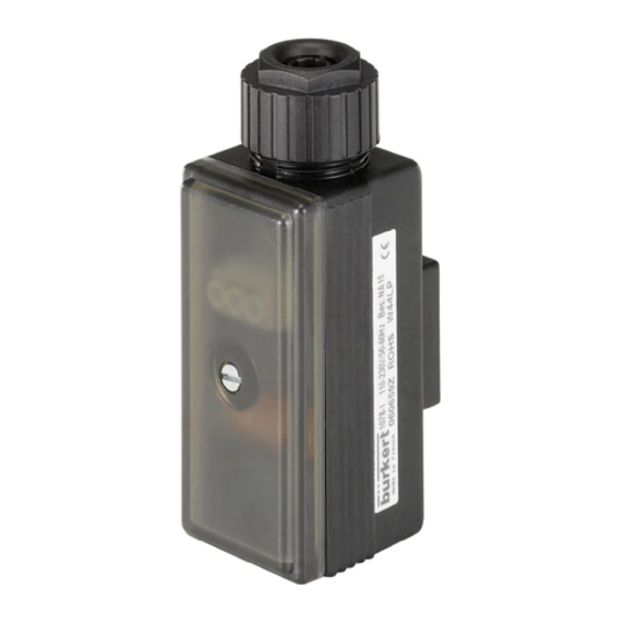Burkert 1078-2 Instruction Manual