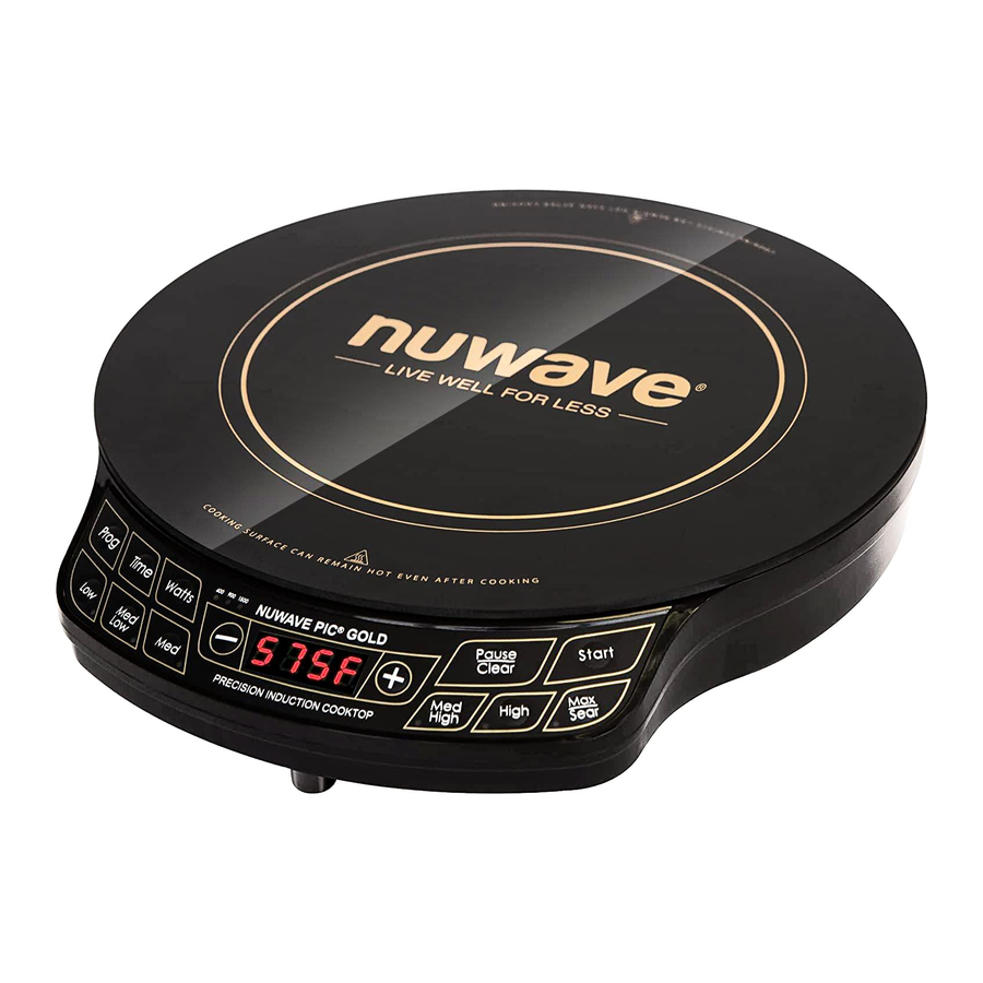 NuWave PIC Gold, 30211 - Precision Induction Cooktop Manual