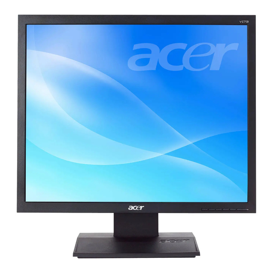 Acer V173 Service Manual