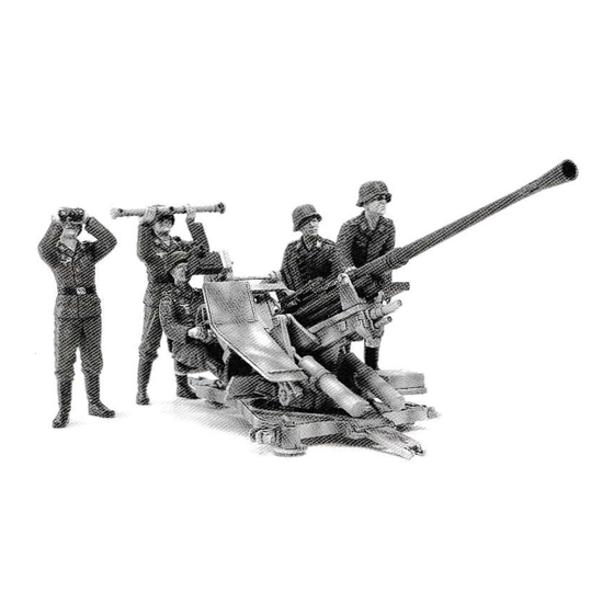 Tamiya GERMAN 3.7cm FLAK 37 ANTI-AIRCRAFT GUN W/CREW Assembly Instructions Manual