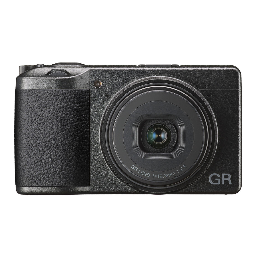 Ricoh GR DIGITAL III Instruction Manual