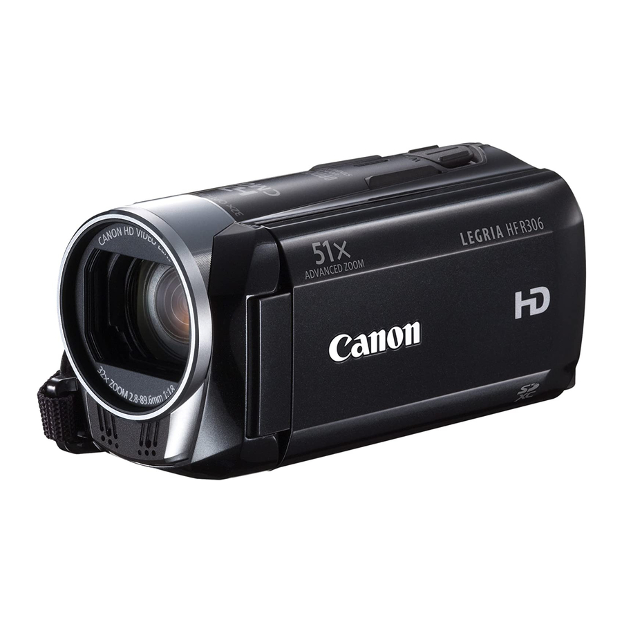 Canon LEGRIA HF R36 Quick Manual