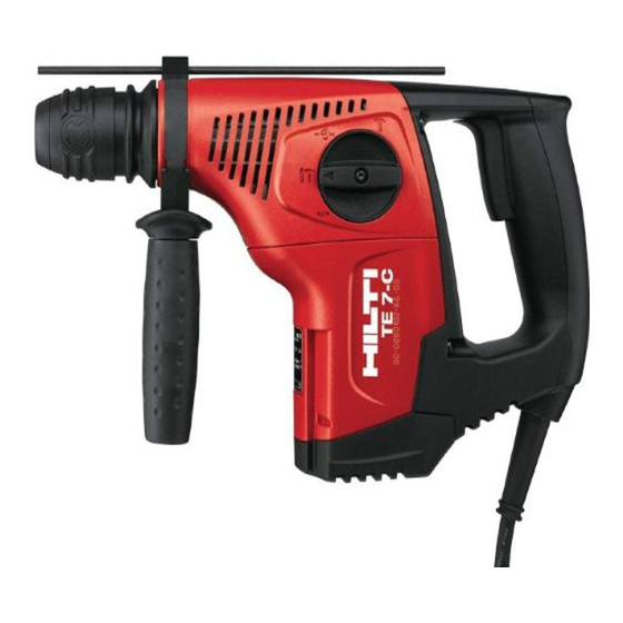Hilti TE 7-C Operating	 Instruction