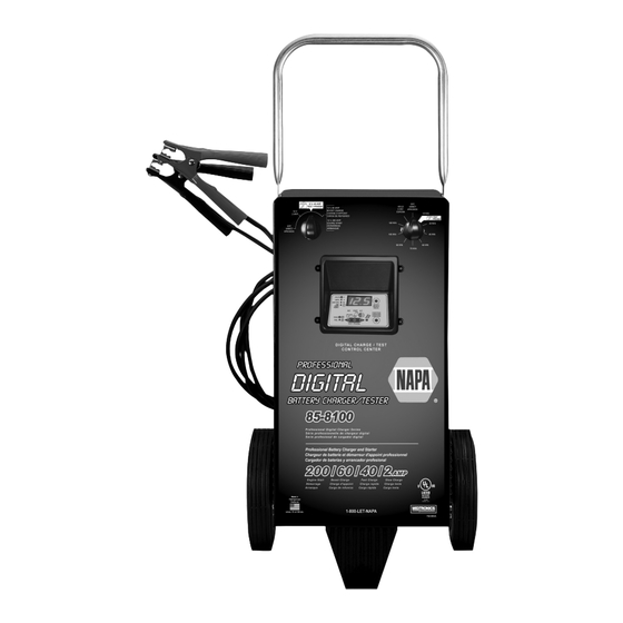 User Manuals Napa 85 8100 Battery Charger Parts 6316