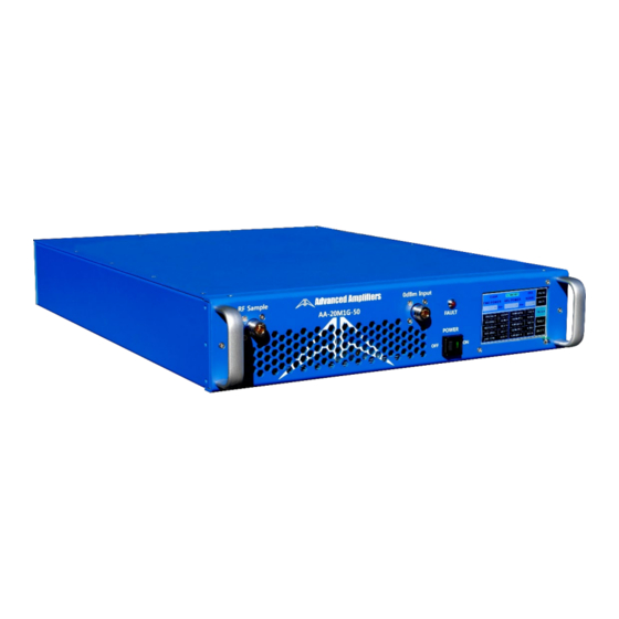 Advanced Amplifiers AA-20M1G-50 Manuals