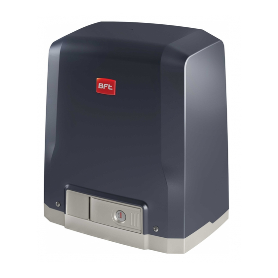 BFT DEIMOS BT A 400 Installation And User Manual