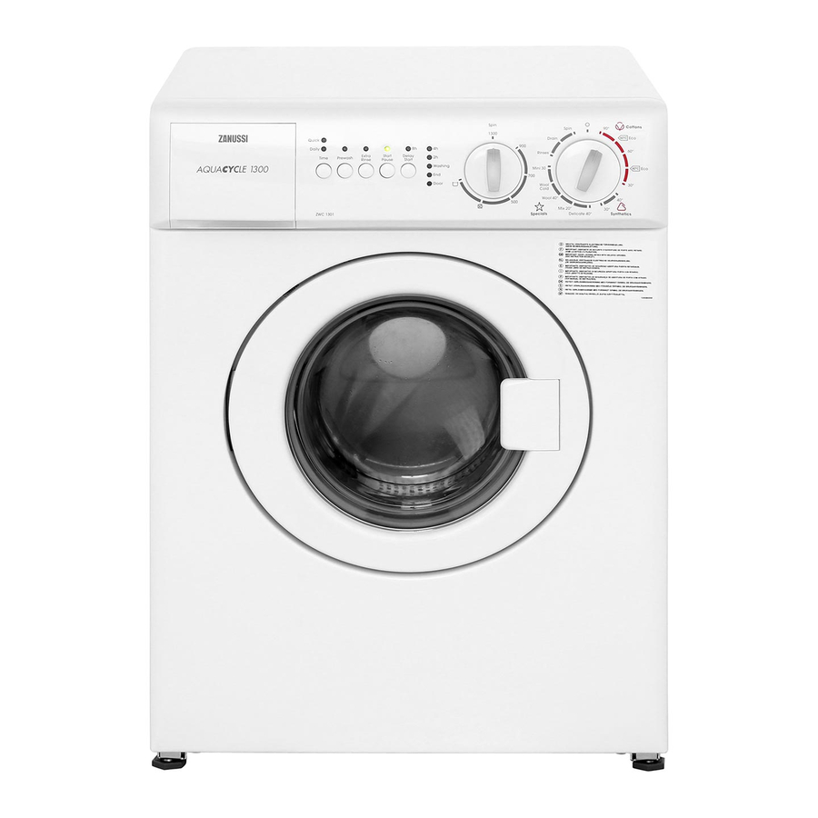 Zanussi ZWC1301 User Manual