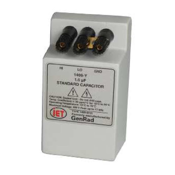 IET Labs 1409 Series Operation Manual