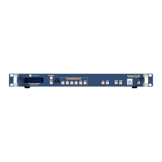 Analog way SmartVu LE Quick Start