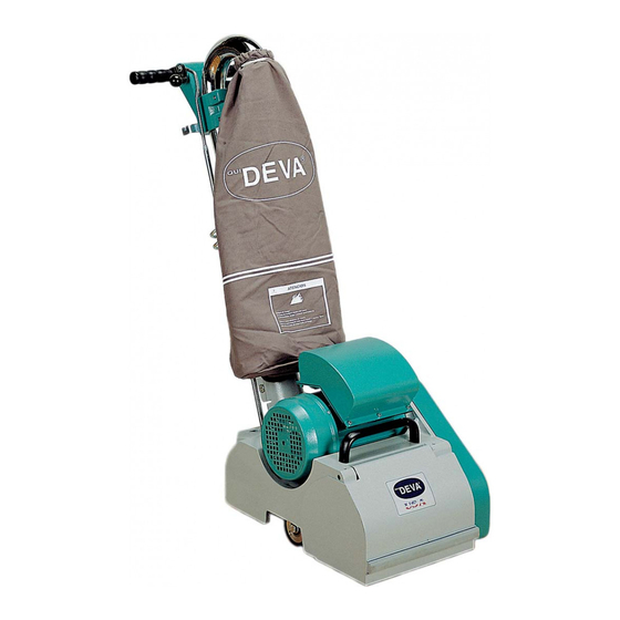 User Manuals: DEVA HANDY-8E Floor Sander