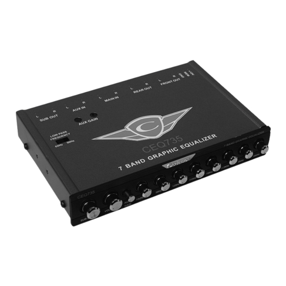 Cadence CEQ735 Manuals