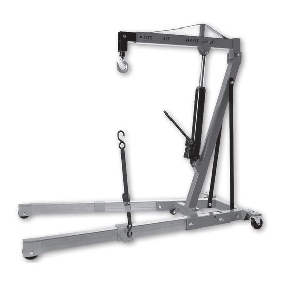 User Manuals: MAC TOOLS EC2T 2-Ton Engine Crane