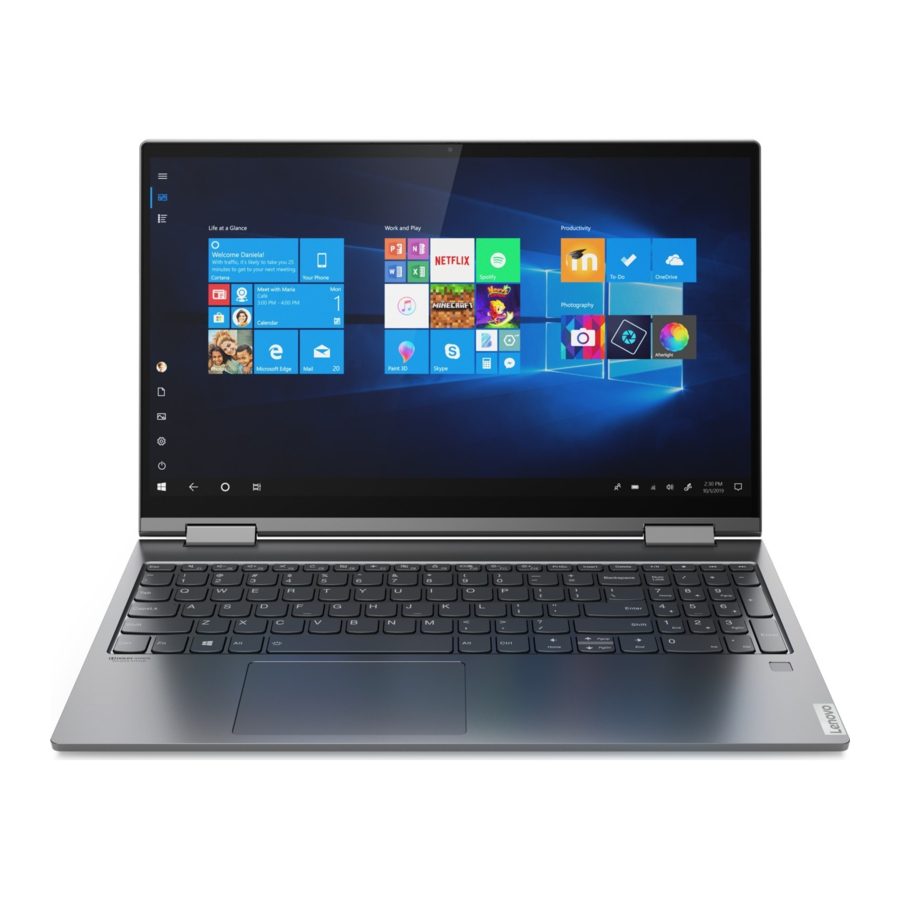 Lenovo Yoga C740 Setup Manual