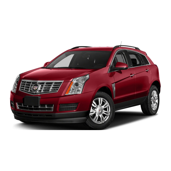 Cadillac SRX 2013 Convenience/Personalization Manual