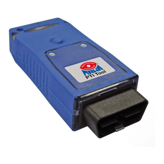 User Manuals: MAHA PTI Tool Diagnosis Adapter