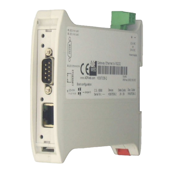 ADF Web HD67038-2 User Manual
