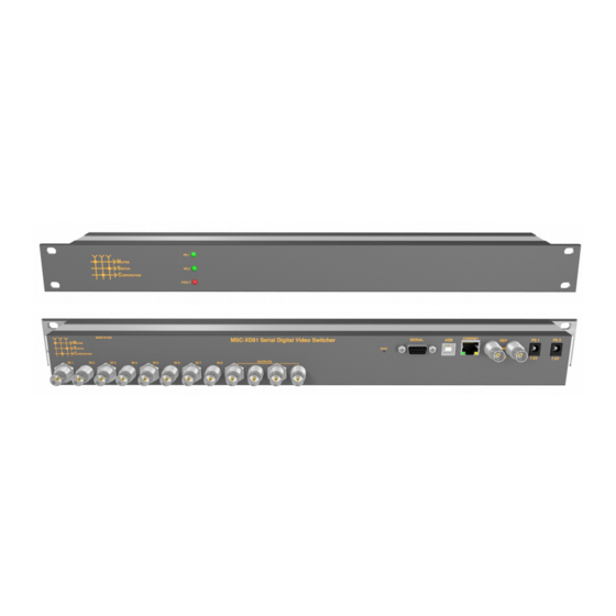 Matrix Switch Corporation MSC-XD81S Product Manual
