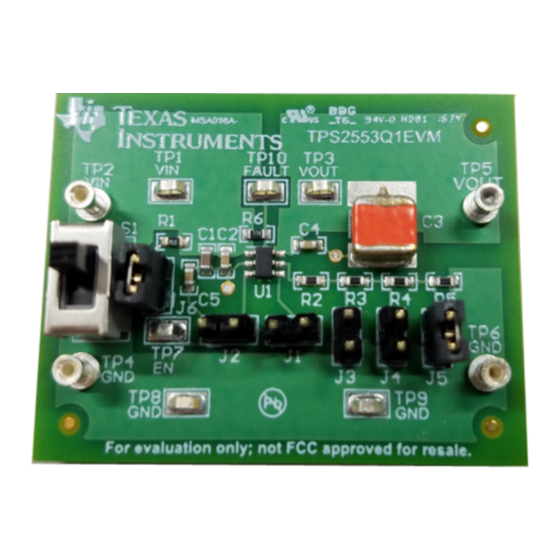 Texas Instruments TPS2553Q1EVM User Manual