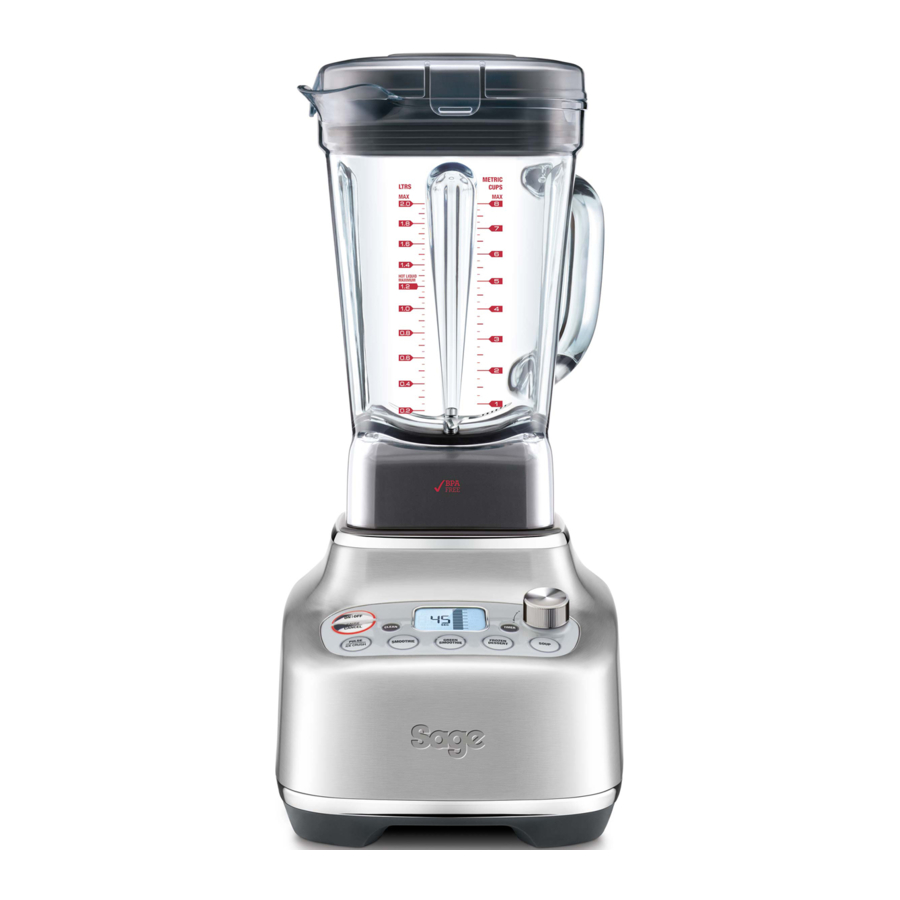 Sage the Super Q BBL920 / SBL920 - Blender 2L, 2400W Manual