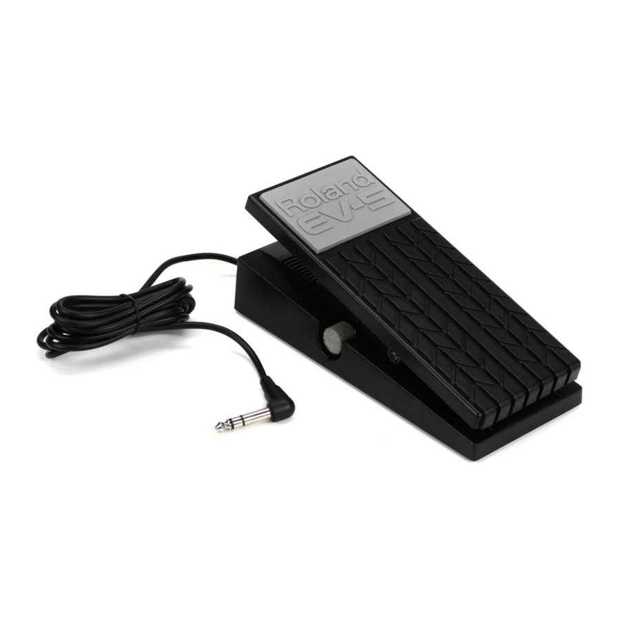 Roland EV-5 - Expression Pedal Manual