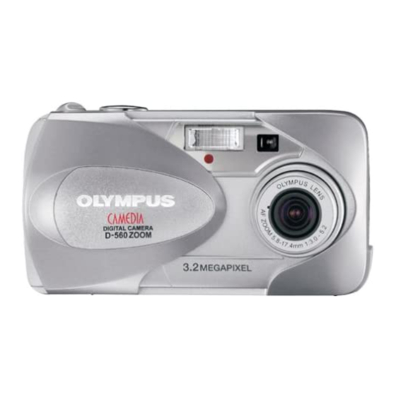 Olympus Camedia D-560 Zoom User Manual